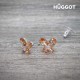 Boucles d'oreilles Plaqué Rhodium et Zirconites TinkerBell Hûggot