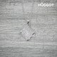 Collier Plaqué Rhodium et Zirconites Hamper Hûggot (45 cm)