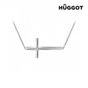 Collier en Argent Massif 925 et Zirconites Cross Hûggot (45 cm)
