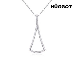 Collier en Argent Massif 925 et Zirconites Diamond Hûggot (45 cm)
