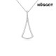 Collier en Argent Massif 925 et Zirconites Diamond Hûggot (45 cm)