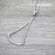 Collier en Argent Massif 925 et Zirconites Diamond Hûggot (45 cm)