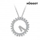 Collier en Argent Massif 925 et Zirconites Only One Hûggot (45 cm)