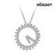 Collier en Argent Massif 925 et Zirconites Only One Hûggot (45 cm)
