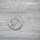 Collier en Argent Massif 925 et Zirconites Only One Hûggot (45 cm)