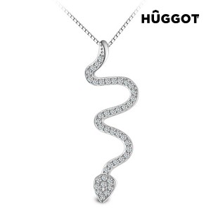 Collier en Argent Massif 925 et Zirconites Snake Hûggot (45 cm)