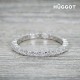 Bague en Argent Massif 925 et Zirconites Promise Hûggot
