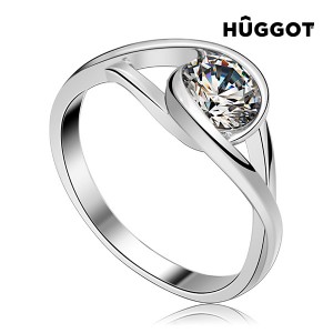 Bague en Argent Massif 925 et Zirconite Eye Hûggot