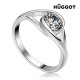 Bague en Argent Massif 925 et Zirconite Eye Hûggot