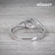 Bague en Argent Massif 925 et Zirconite Eye Hûggot
