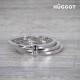 Bague en Argent Massif 925 et Zirconites Three Hûggot