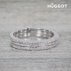 Bague en Argent Massif 925 et Zirconites Three Hûggot