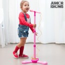 Microphone sur Pied avecLED et Connexion MP3 ou Portable Junior Knows