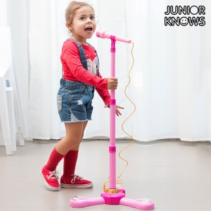 Microphone sur Pied avecLED et Connexion MP3 ou Portable Junior Knows