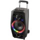Enceinte Bluetooth Portable avec Microphone NGS 220634 USB SD FM LED 80W Noir