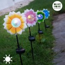 Fleur Solaire avec LED Multicolore Oh My Home