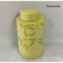 Potiche Grès Jaune (11 x 11 x 20 cm) by Homania