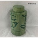 Potiche Grès Vert (11 x 11 x 20 cm) by Homania