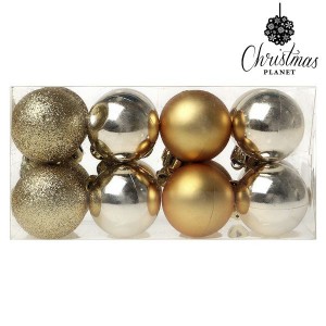 Boules de Noël Christmas Planet 6967 4 cm (16 uds) Doré