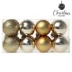 Boules de Noël Christmas Planet 6967 4 cm (16 uds) Doré