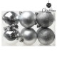 Boules de Noël Christmas Planet 8145 6 cm (12 uds) Argenté