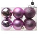 Boules de Noël Christmas Planet 8251 6 cm (12 uds) Violet