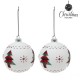 Boules de Noël Christmas Planet 1860 8 cm (2 uds) Verre Blanc