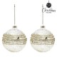 Boules de Noël Christmas Planet 2386 10 cm (2 uds) Verre Doré