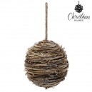 Boules de Noël Christmas Planet 4502 14 cm Bois Marron