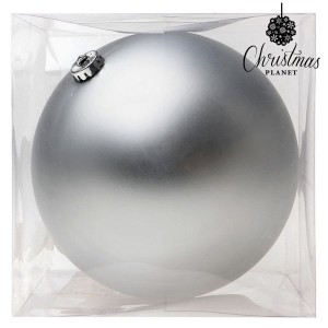 Boule de Noël Christmas Planet 8835 15 cm Verre Argenté