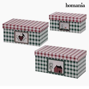Boîte Décorative Homania 7772 (3 uds) Carton