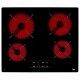 Plaques vitro-céramiques Teka 219127 6300W 60 cm Noir