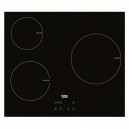 Plaque à Induction BEKO 220328 7200W 60 cm Noir Verre