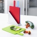 Ensemble de Planches de Cuisine avec Support Bravissima Kitchen (4 pièces)