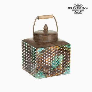 Boîte avec Couvercle Fer (20 x 19 x 25 cm) by Homania