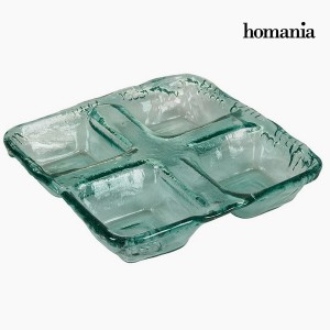 Pièce centrale en verre recyclé Verre (27 x 27 x 6 cm) by Homania