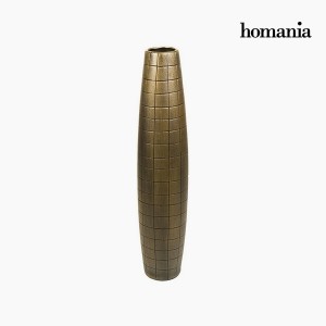 Vase de sol Céramique Or (17 x 17 x 80 cm) by Homania
