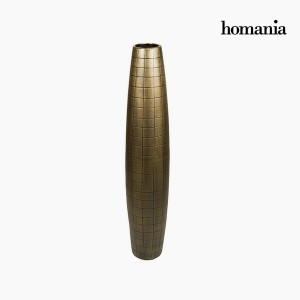 Vase de sol Céramique Or (19 x 19 x 100 cm) by Homania