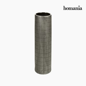 Vase Céramique Argent (16 x 16 x 59 cm) by Homania