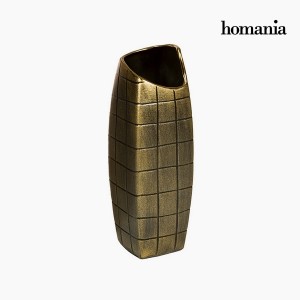 Vase Céramique Or (11 x 11 x 33 cm) by Homania
