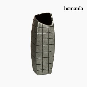 Vase Céramique Argent (11 x 11 x 33 cm) by Homania