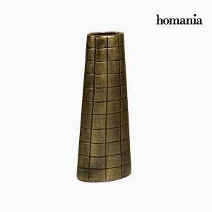 Vase Céramique Or (14 x 7 x 37 cm) by Homania