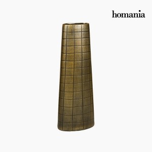 Vase Céramique Or (19 x 10 x 51 cm) by Homania