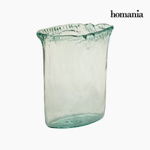 Vase Verre recyclé Transparent (26 x 11 x 34 cm) by Homania