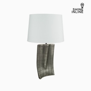 Lampe de bureau Argent Céramique (40 x 9 x 66 cm) by Shine Inline