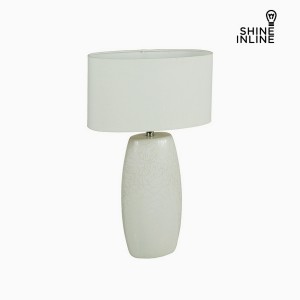 Lampe de bureau Blanc Céramique (14 x 9 x 26 cm) by Shine Inline