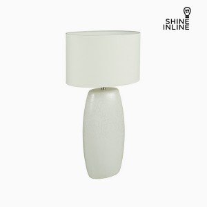 Lampe de bureau Blanc Céramique (16 x 11 x 31 cm) by Shine Inline