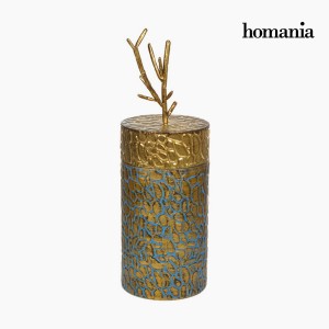 Boîte avec Couvercle Métal Doré by Homania