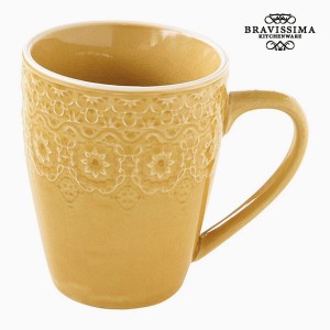 Tasse Porcelaine Jaune by Bravissima Kitchen