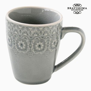 Tasse Porcelaine Gris by Bravissima Kitchen